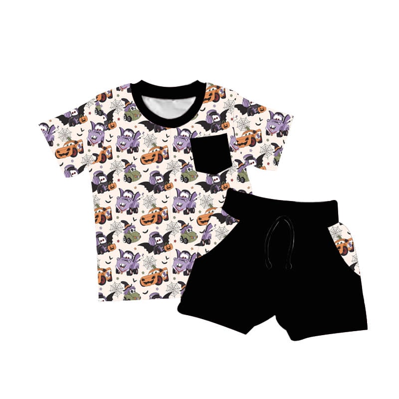 Spooky Speedway Daywear Short Set **PreOrder**