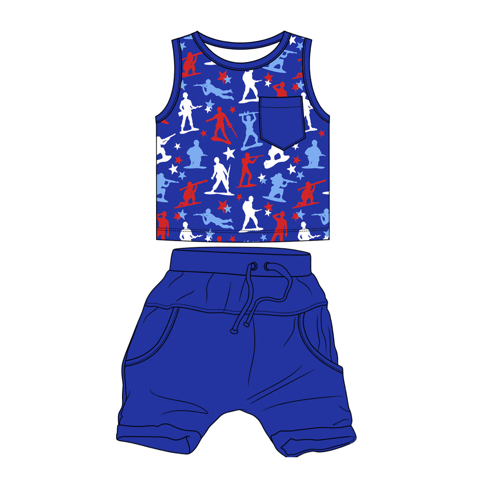 Freedom Fighters Daywear Tank top/Short Set *RTS*