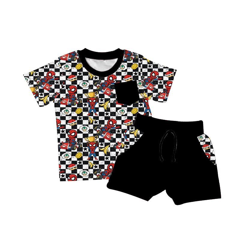 Webs and Wheels Daywear Short Set **PreOrder**