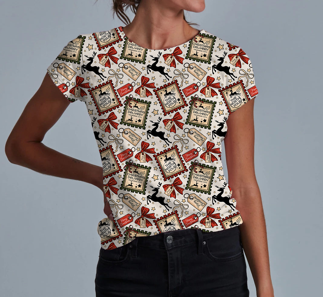 Letters To Santa Adult Women's T-shirt **PreOrder**