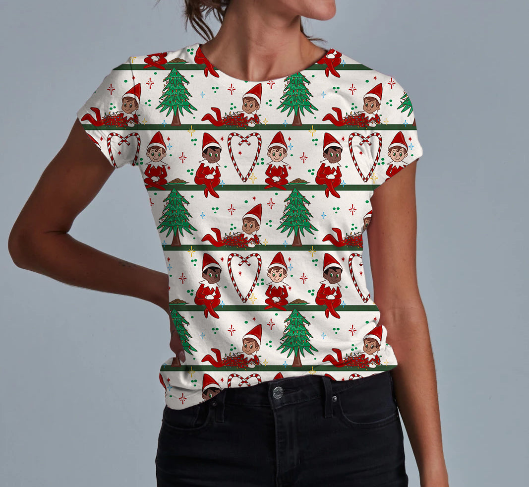Elf on the Shelf Adult Women's T-shirt **PreOrder**