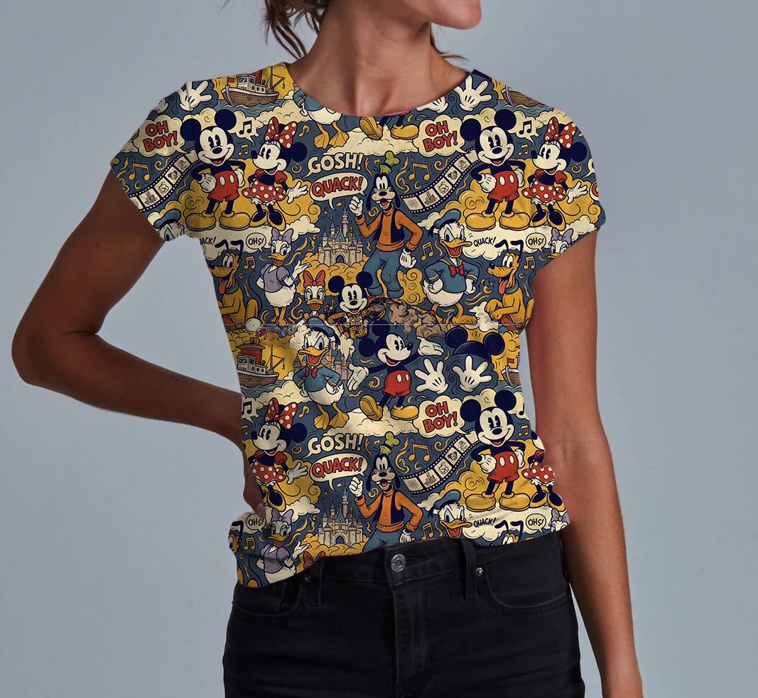 Vintage Toons Adult Women's T-shirt **PreOrder**