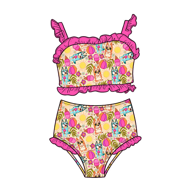 Sunny Pup Paradise 2-piece High-Waisted Swimwear *RTS*
