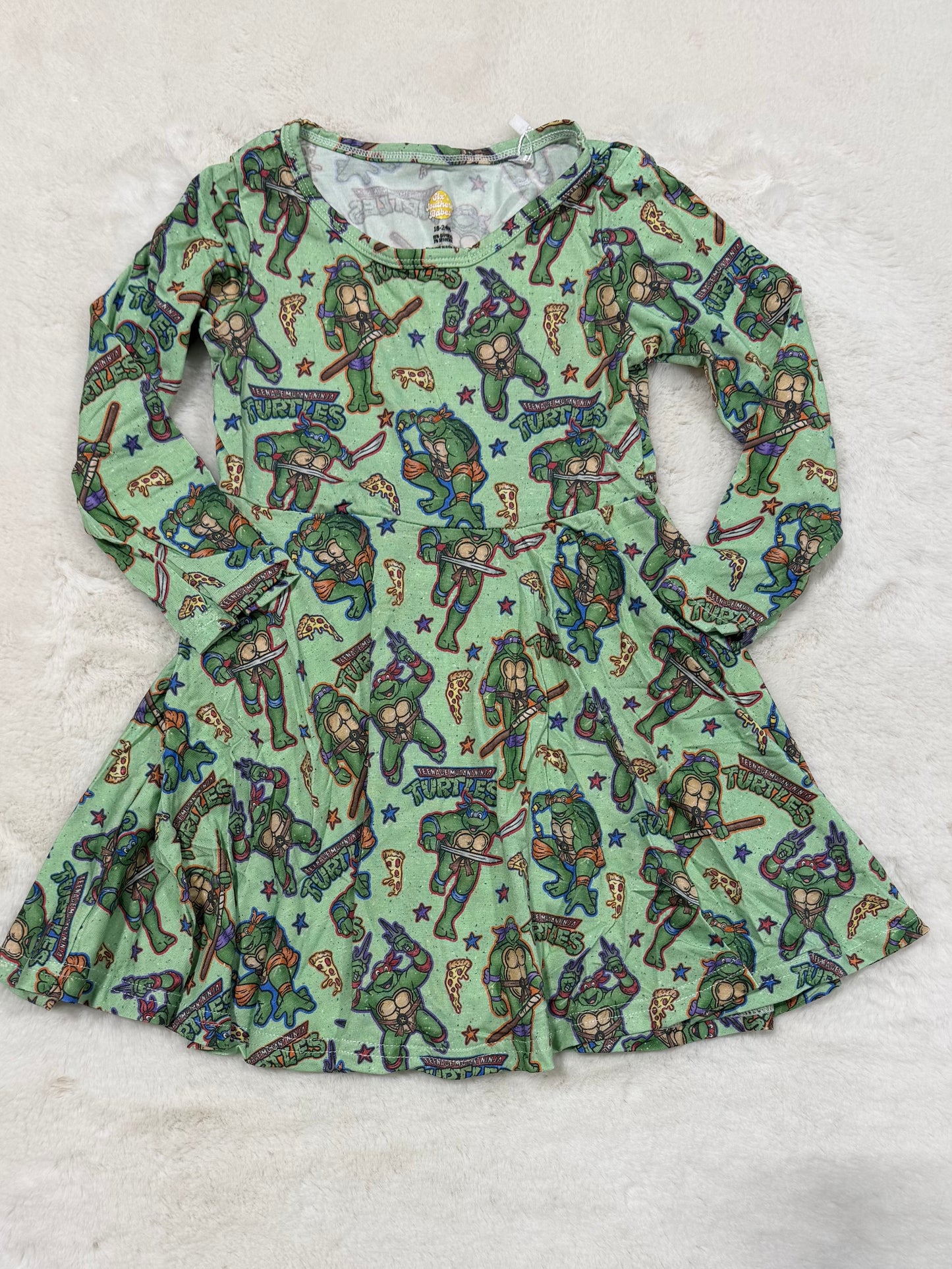 Teenage Turtle Youth Twirl Dress *RTS*