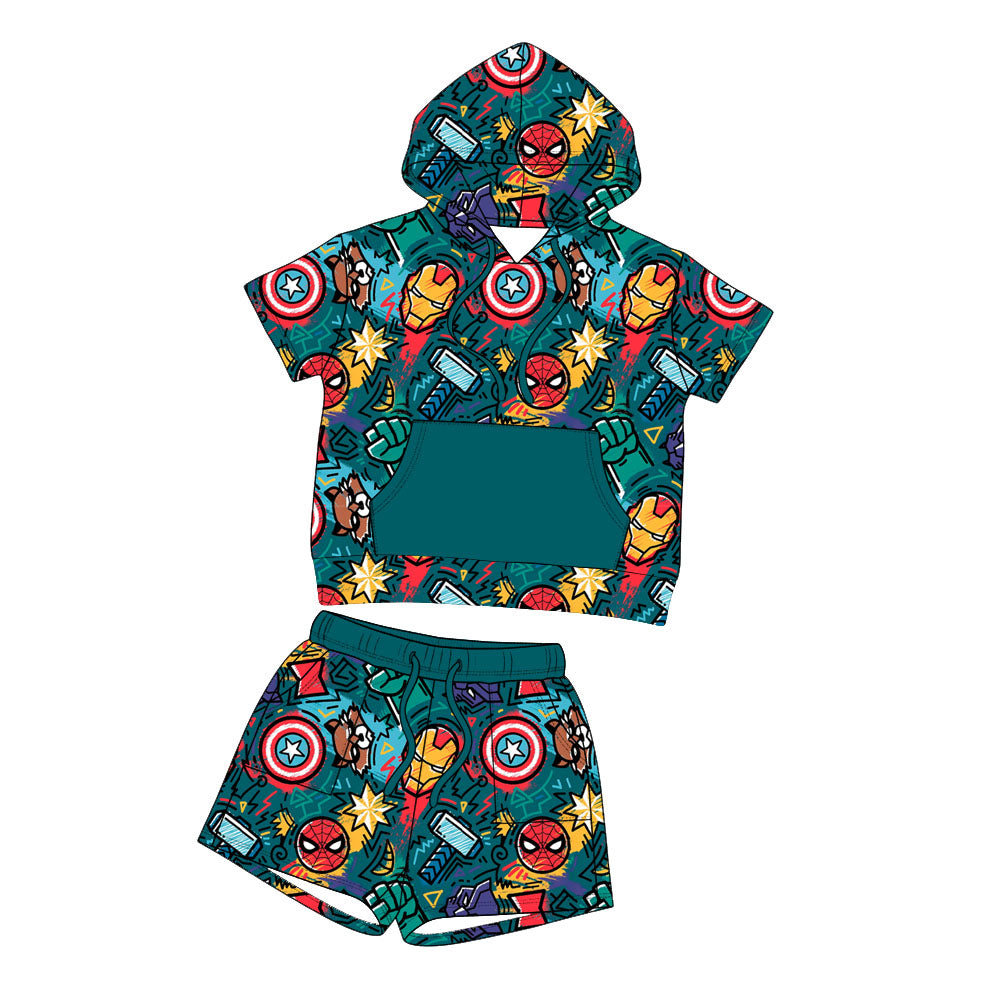 Hero Mode Youth Short Sleeve/Shorts Sweatshirt Set *RTS*
