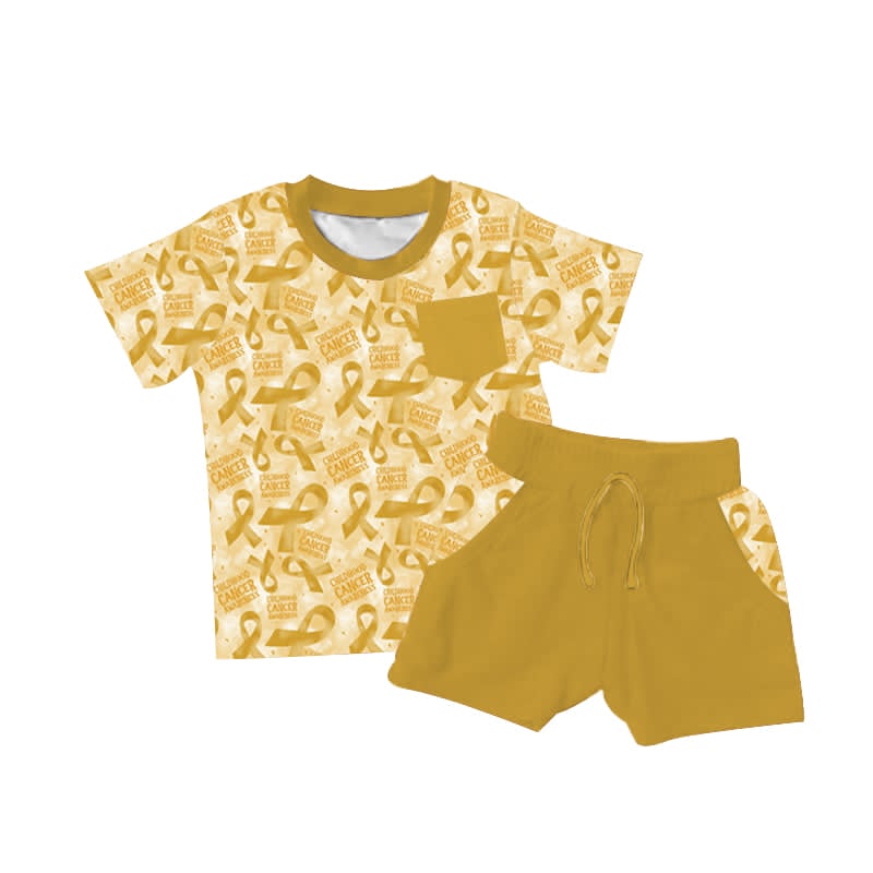 Childhood Cancer Awareness Daywear Short Set **PreOrder**