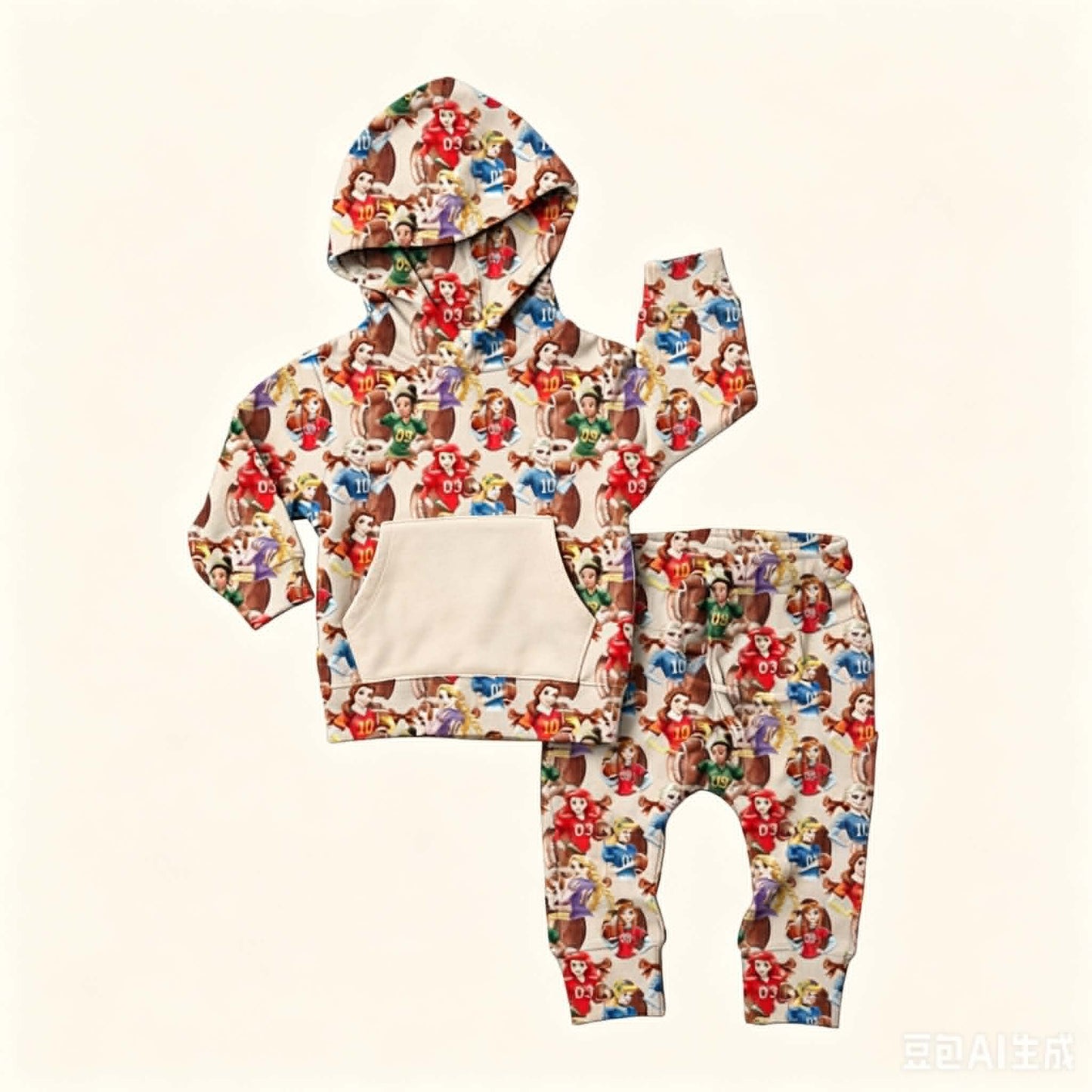 Fairytale Football Sweatshirt Set **PreOrder**