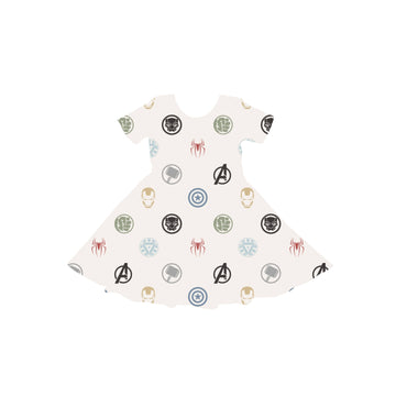 Avenger Academy Youth Twirl Dress *RTS*
