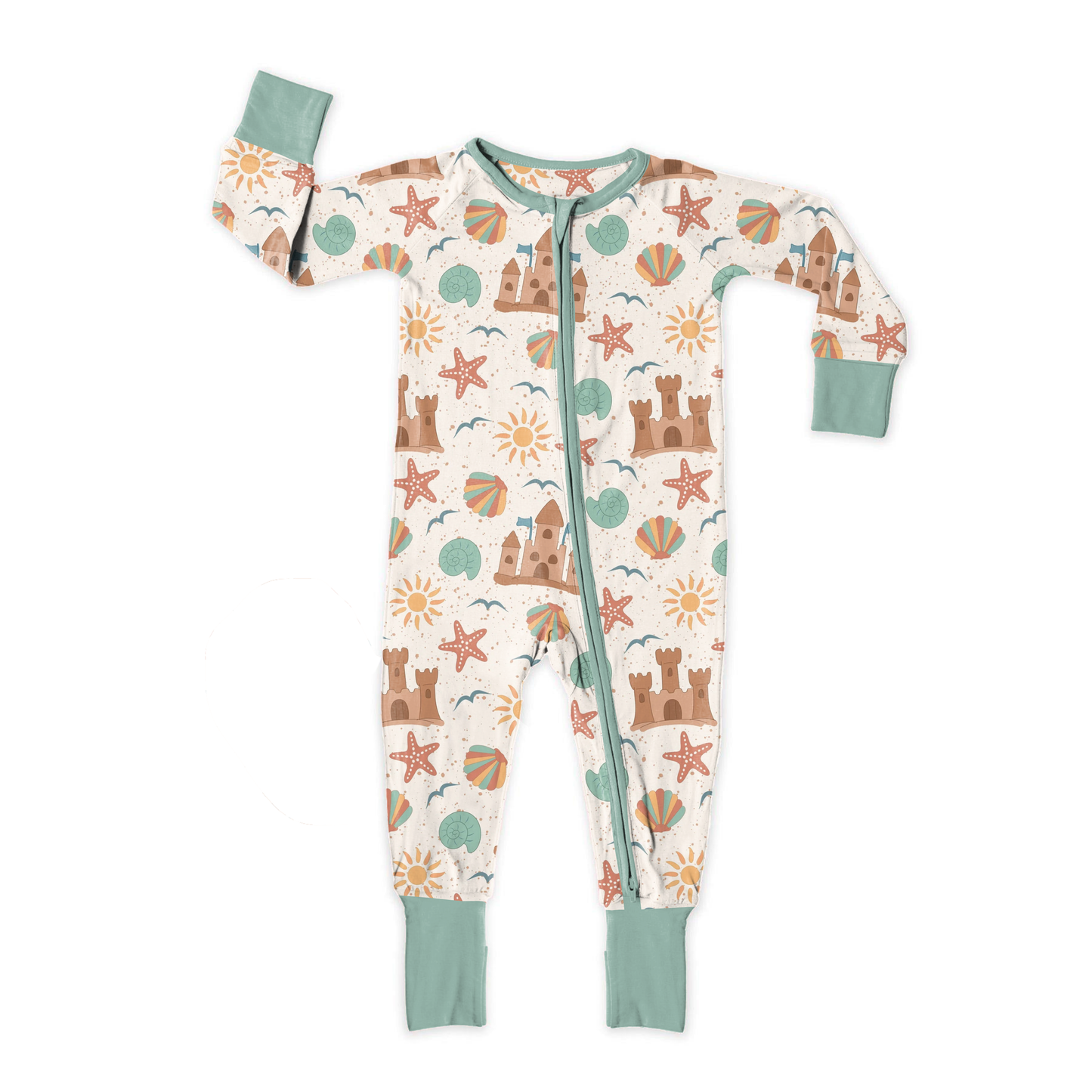 Beach Day Bliss Zipper Sleeper *RTS*