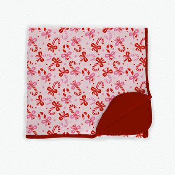 Candy Cane Lane Bamboo Blanket **PreOrder**