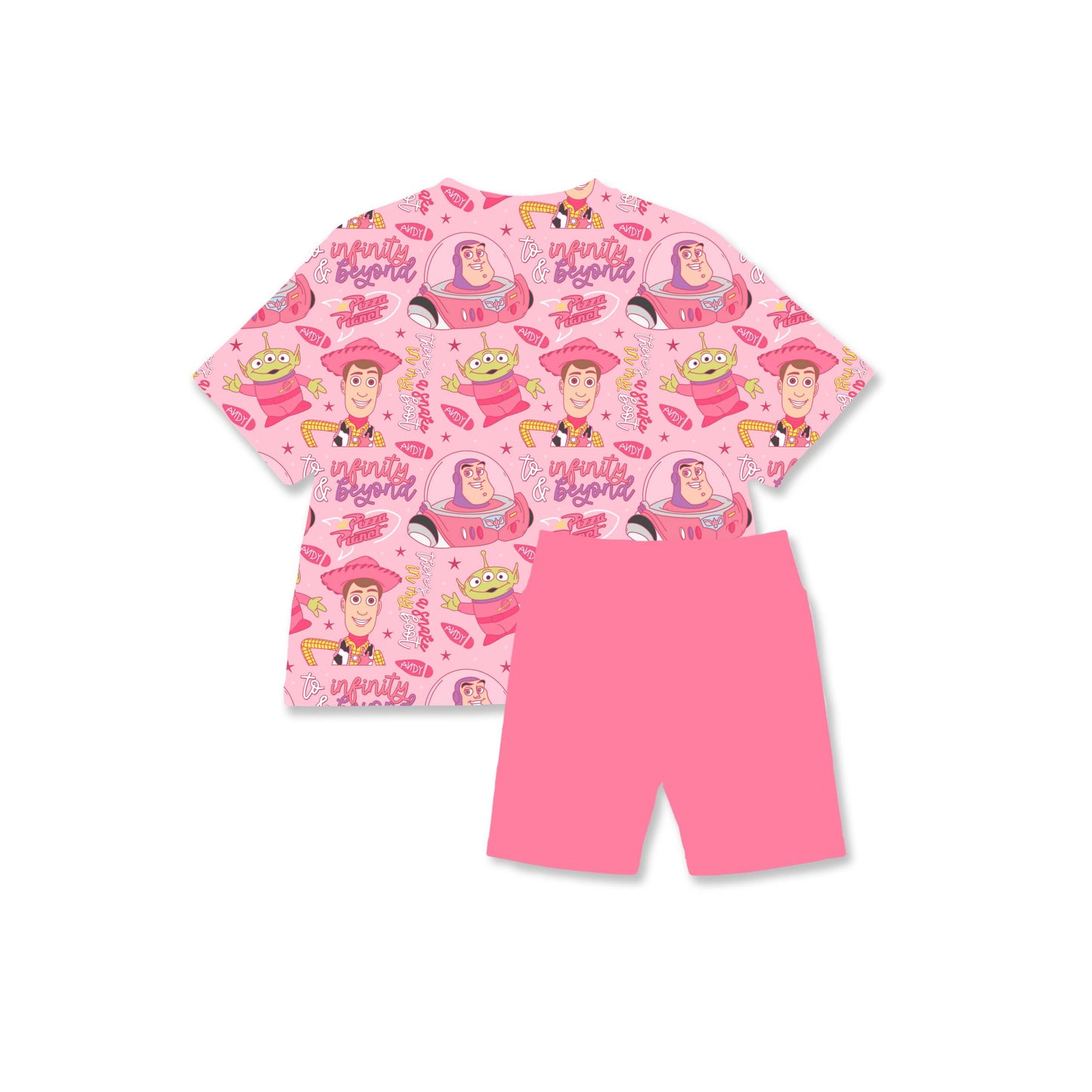 Infinity Dreams Pink Women's Biker Short Set *RTS*