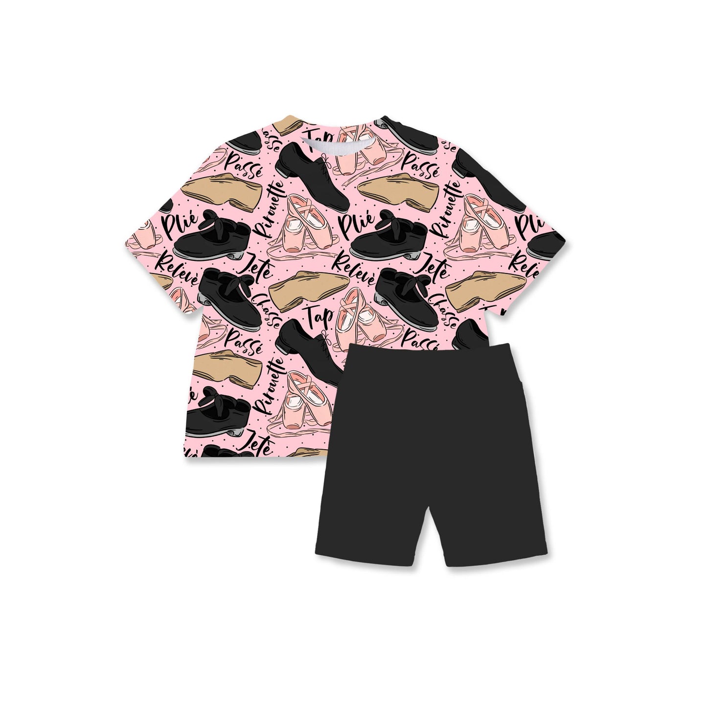 Dancer Era Youth Girls Biker Short Set *RTS*
