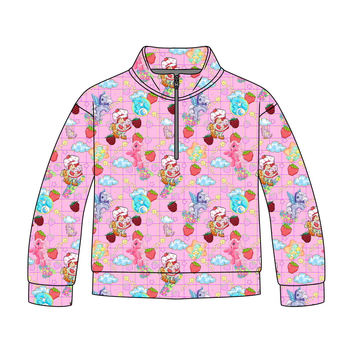 Growing Up Girly Quarter Zip-Up **PreOrder**