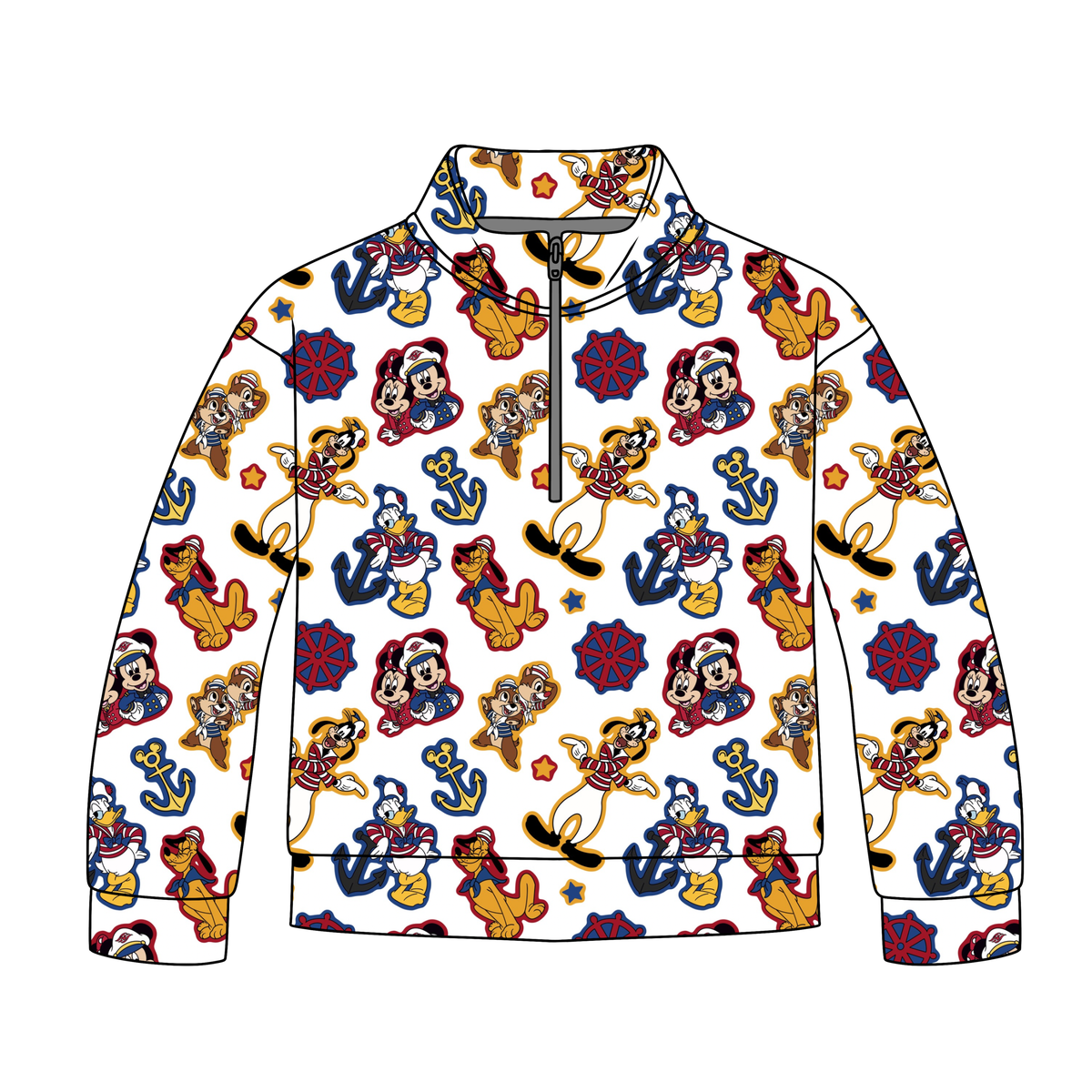 Nautical Nonsense Quarter Zip-Up **PreOrder**