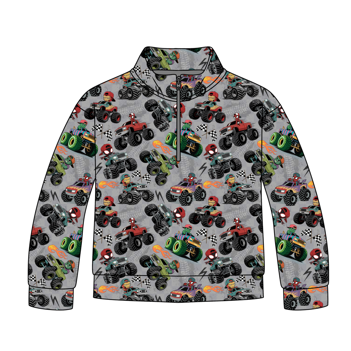 Heroes on Wheels Quarter Zip-Up **PreOrder**