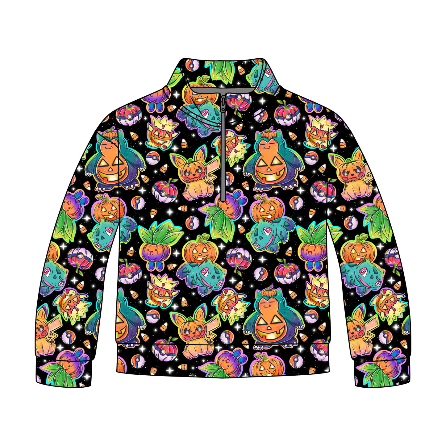 Pumpkin Patch Poke Pals Quarter Zip-Up *RTS*