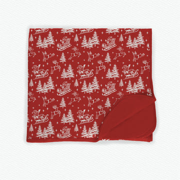 Dashing Through The Snow Bamboo Blanket **PreOrder**