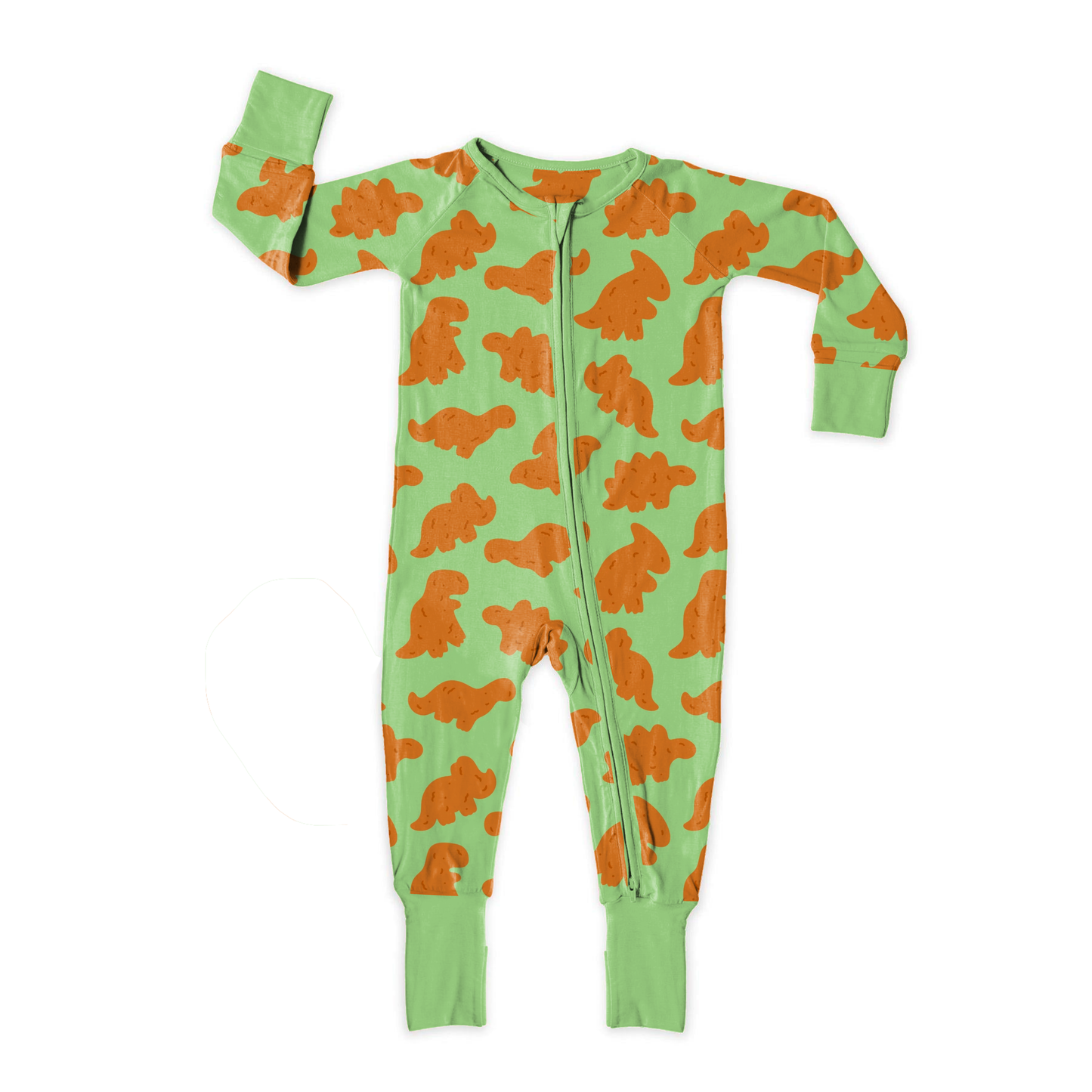 Dino Nuggy Nights Medically Adaptable Zipper Sleeper *RTS*