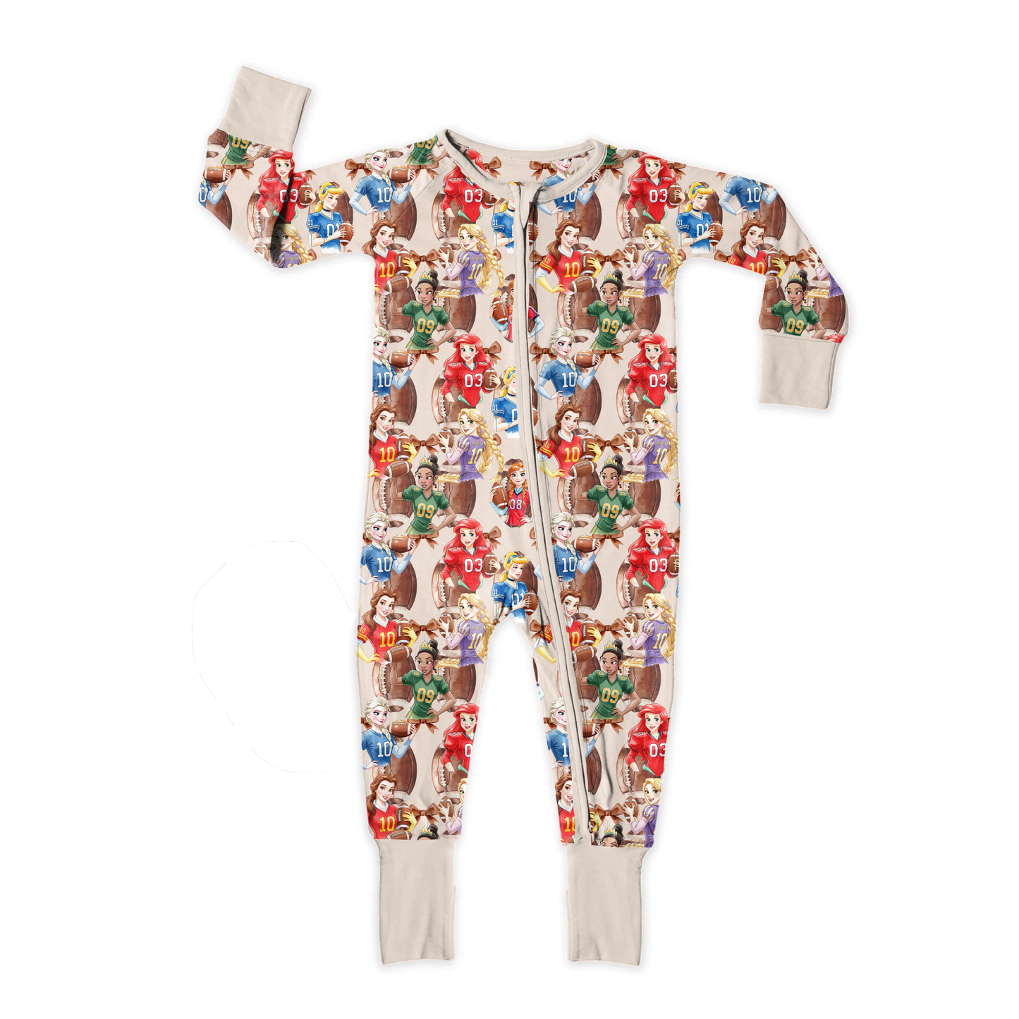 Fairytale Football Zipper Sleeper **PreOrder**