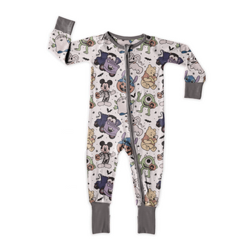 Frightfully Cute Friends Medically Adaptable Zipper Sleeper *RTS*
