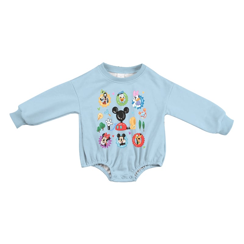 Welcome to the Clubhouse Sweatshirt Bubble Romper **PreOrder**