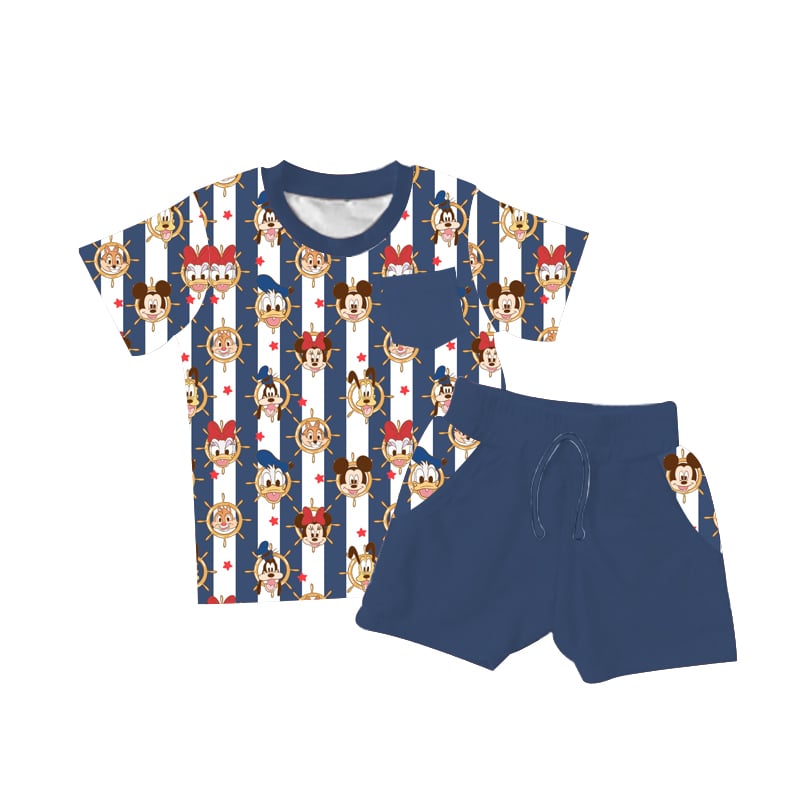 Sailing With the Crew Daywear Short Set **PreOrder**