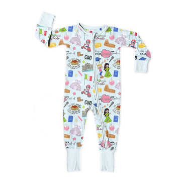 Italian Pop Princess Medically Adaptable Zipper Sleeper *RTS*