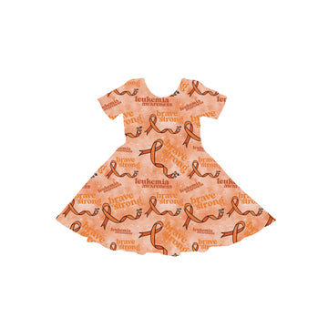 Leukemia Awareness Youth Twirl Dress **PreOrder**