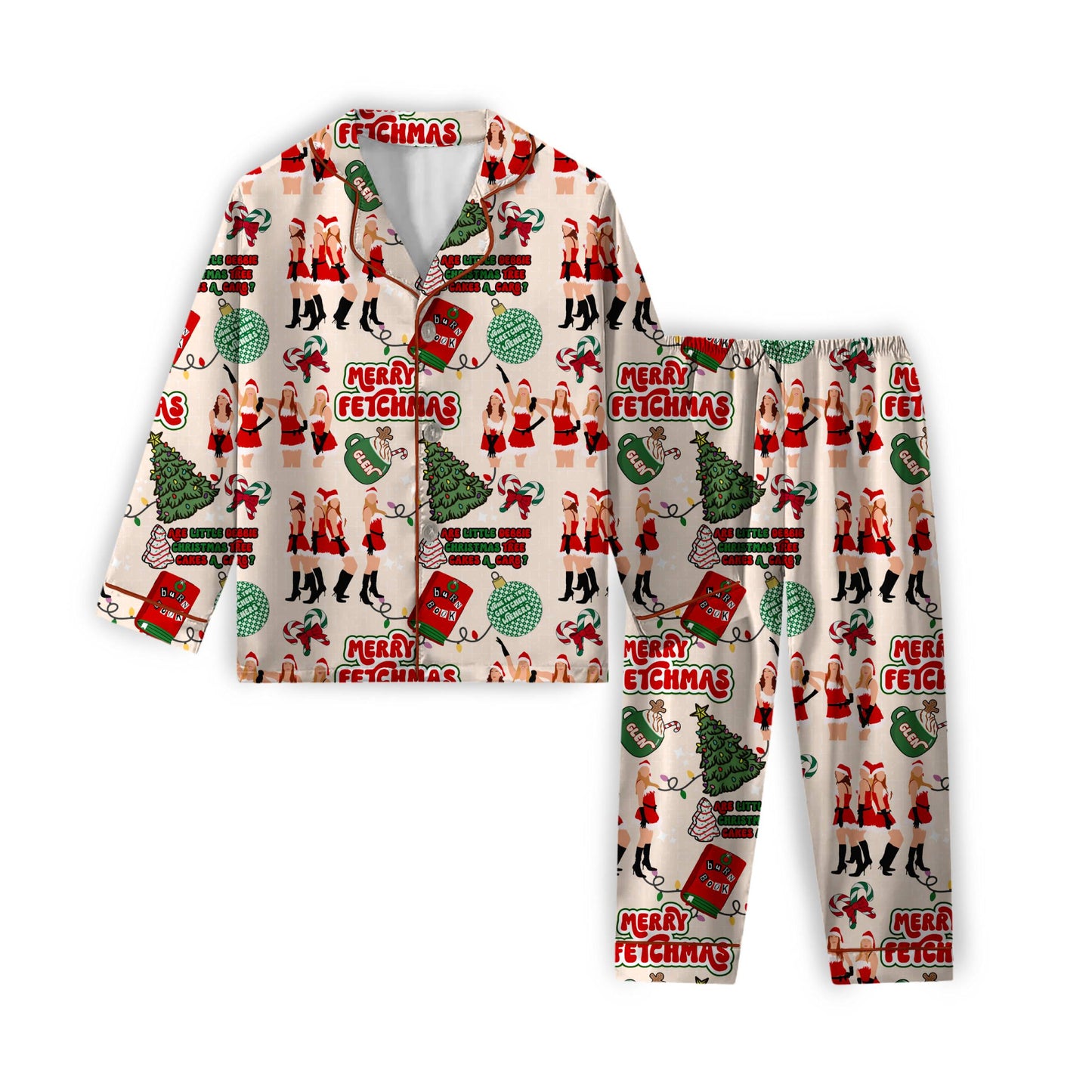 Merry Fetchmas Women's Bamboo Matching Lounge Set **PreOrder**
