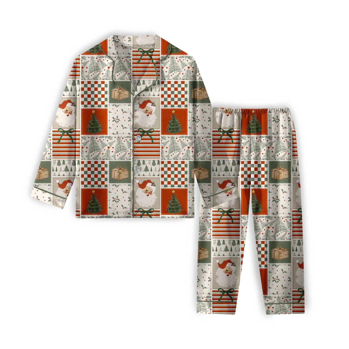 Merry Little Patchwork Women's Bamboo Matching Lounge Set **PreOrder**