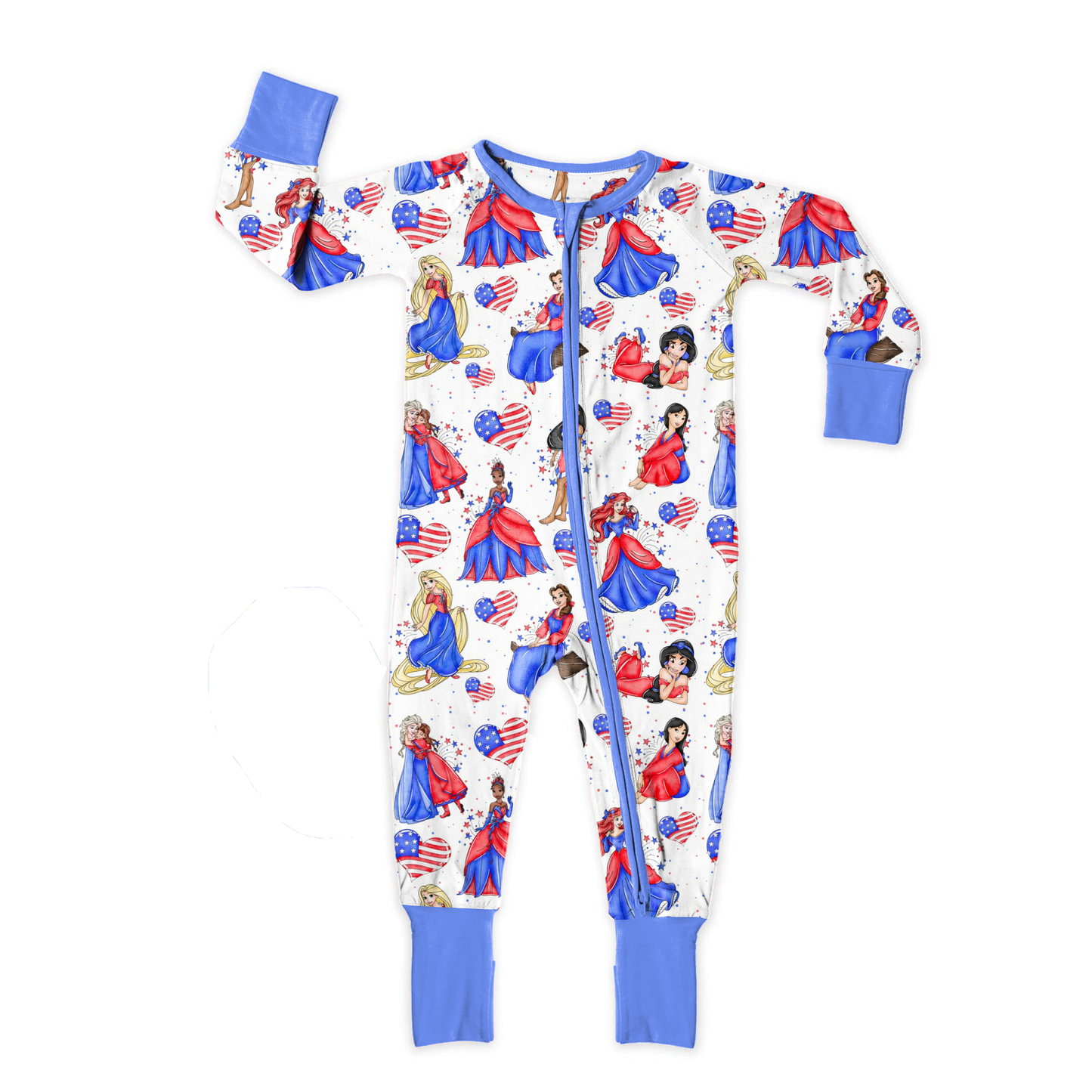 Patriotic Princess Parade Zipper Sleeper *RTS*