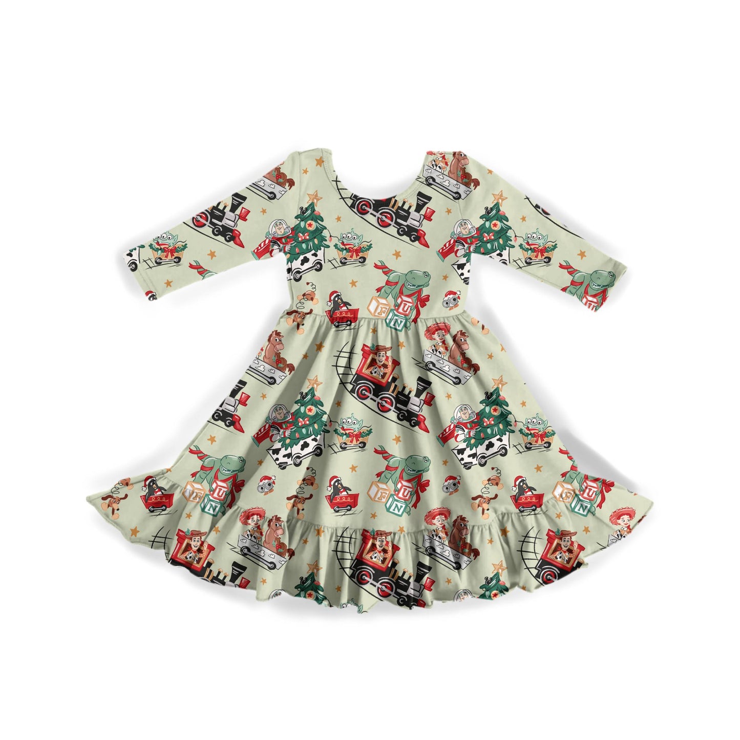 Toybox Tidings Youth Twirl Dress **PreOrder**