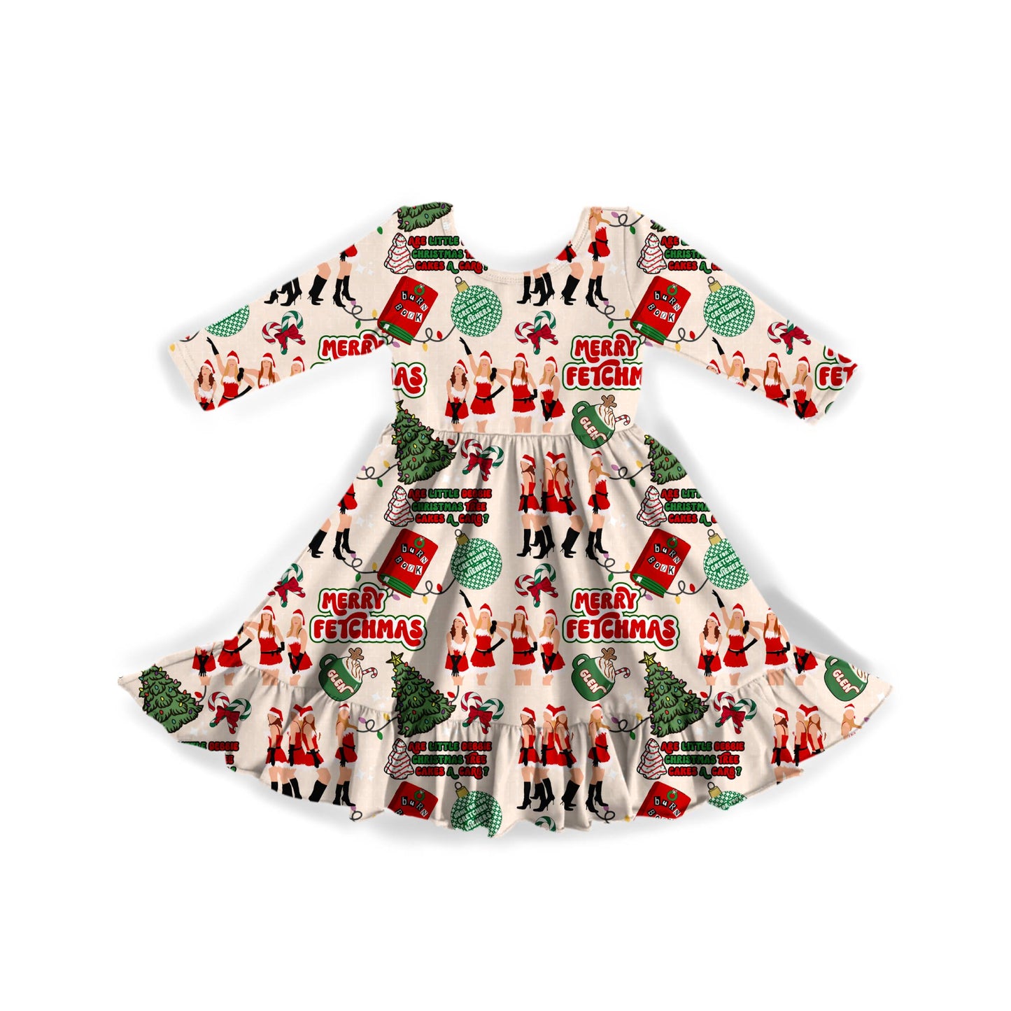 Merry Fetchmas Youth Twirl Dress **PreOrder**
