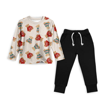 Teddy Tidings Boys Pant Set **PreOrder**