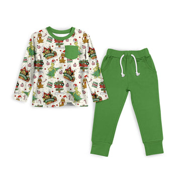 Wholiday Cheer Boys Pant Set **PreOrder**