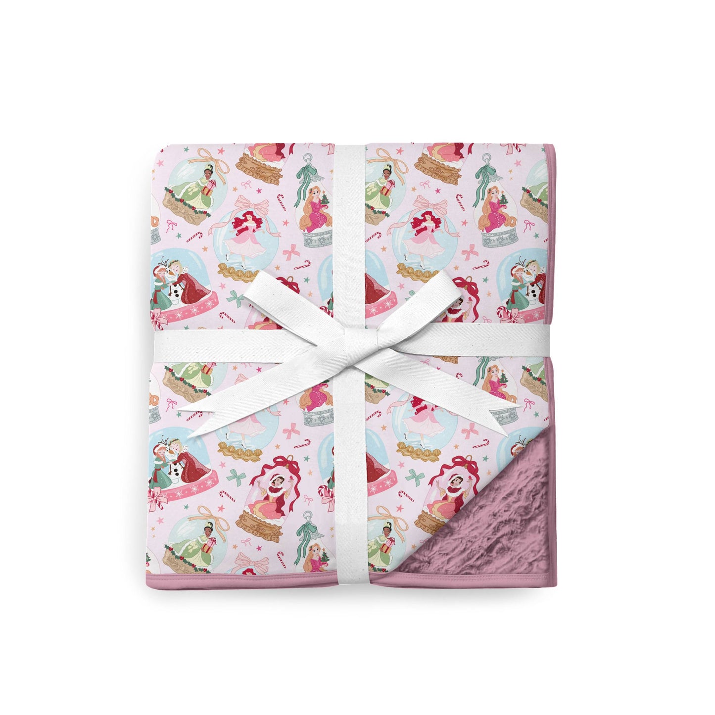 Enchanted Christmas Globes Cozy Plush Blanket **PreOrder**