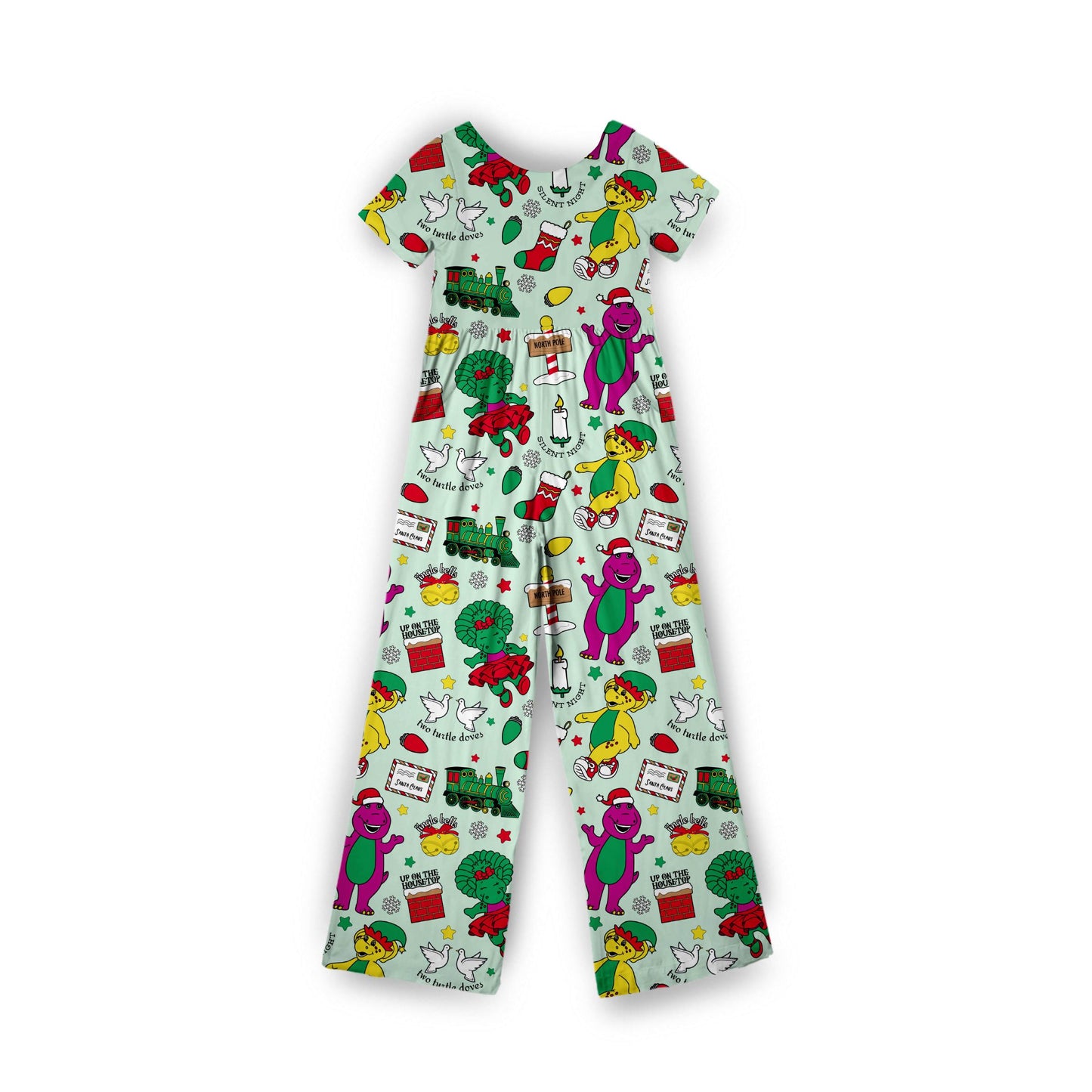 Holiday Dino Happiness Jumpsuit **PreOrder**