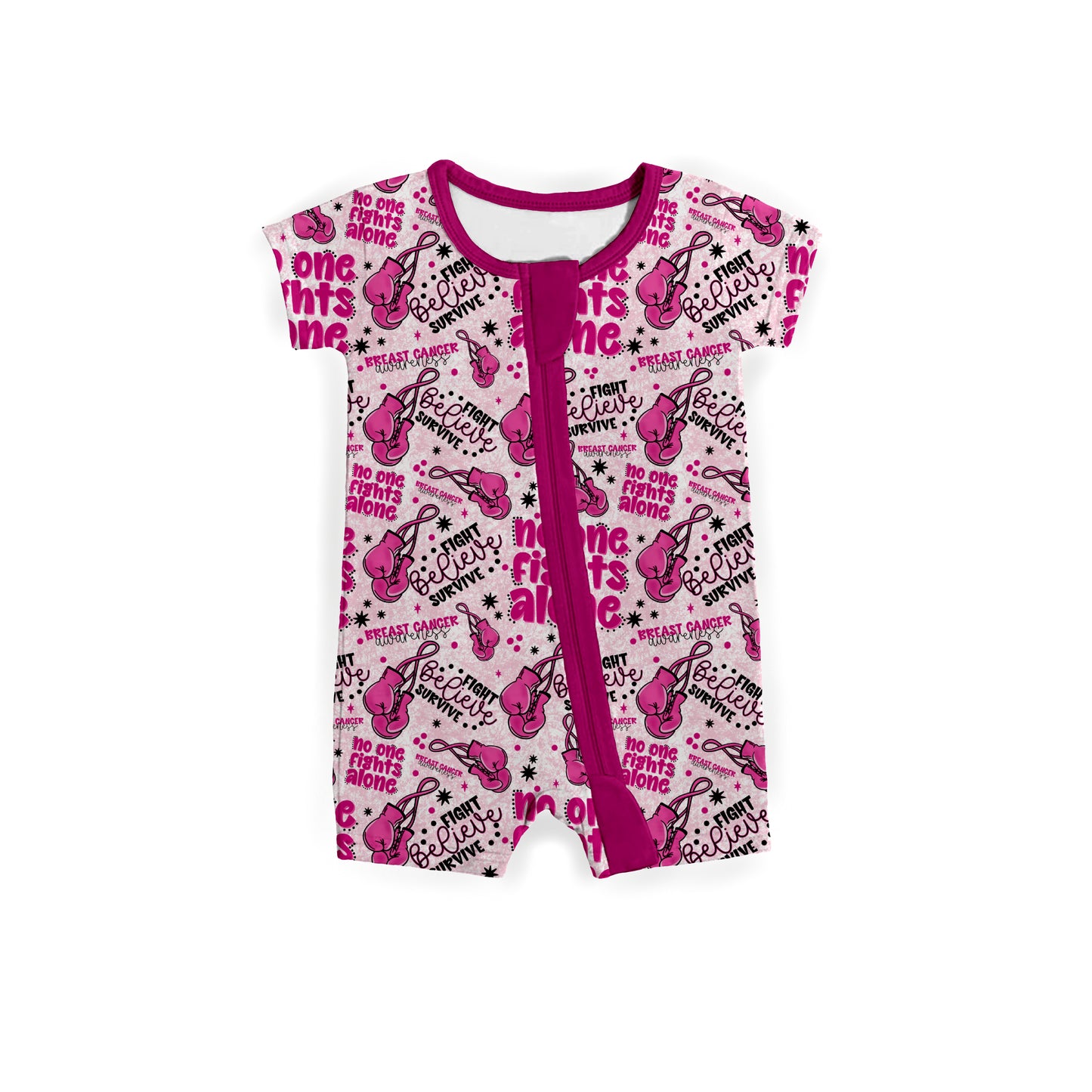 Breast Cancer Awareness Zipper Shortie **PreOrder**