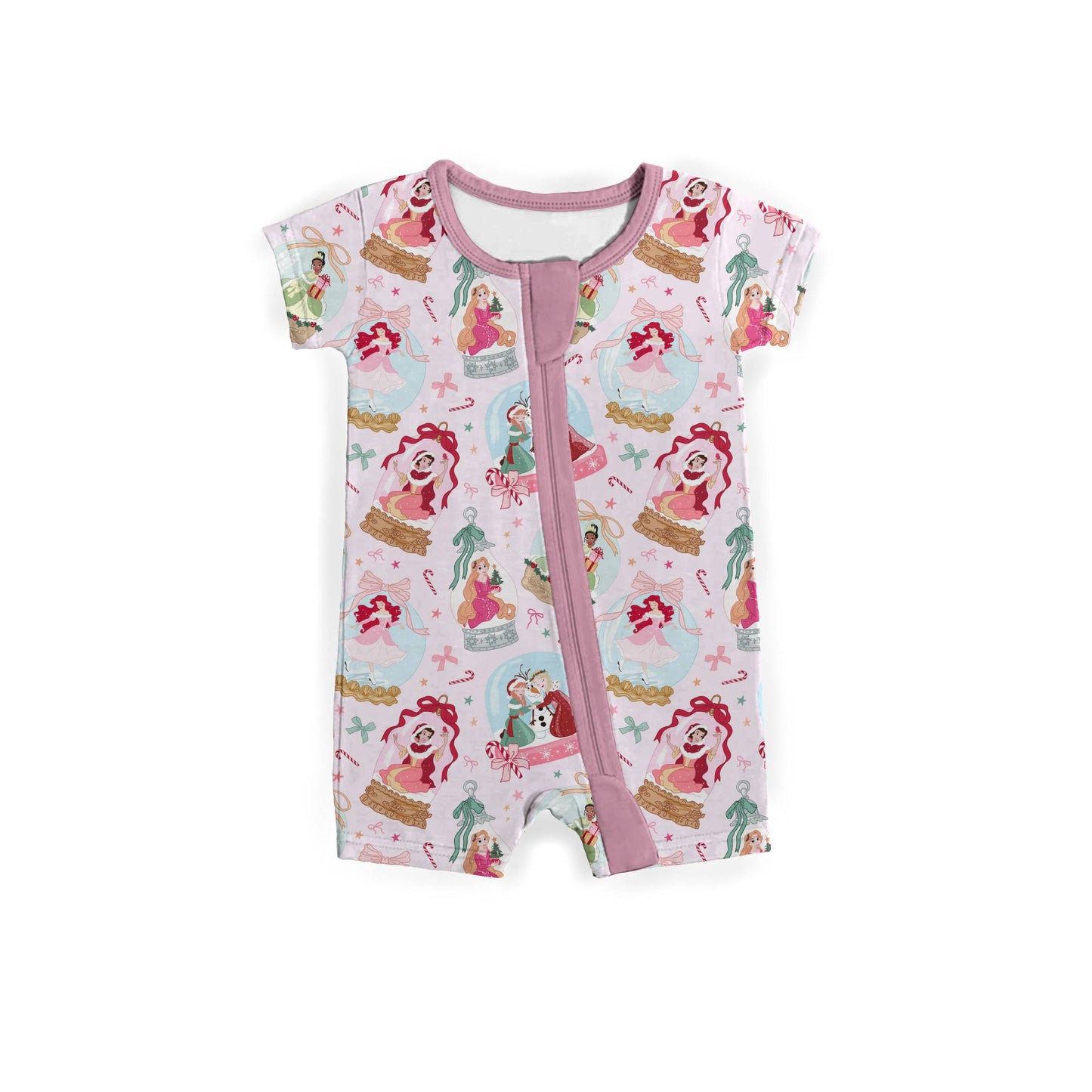 Enchanted Christmas Globes Zipper Shortie **PreOrder**