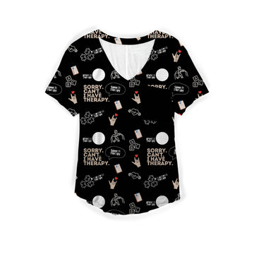 Sorry. Can't. I have therapy. Adult Women's T-shirt **PreOrder**
