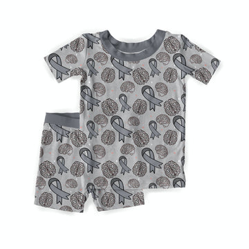 Brain Cancer & Tumor Awareness Youth shorts Set **PreOrder**