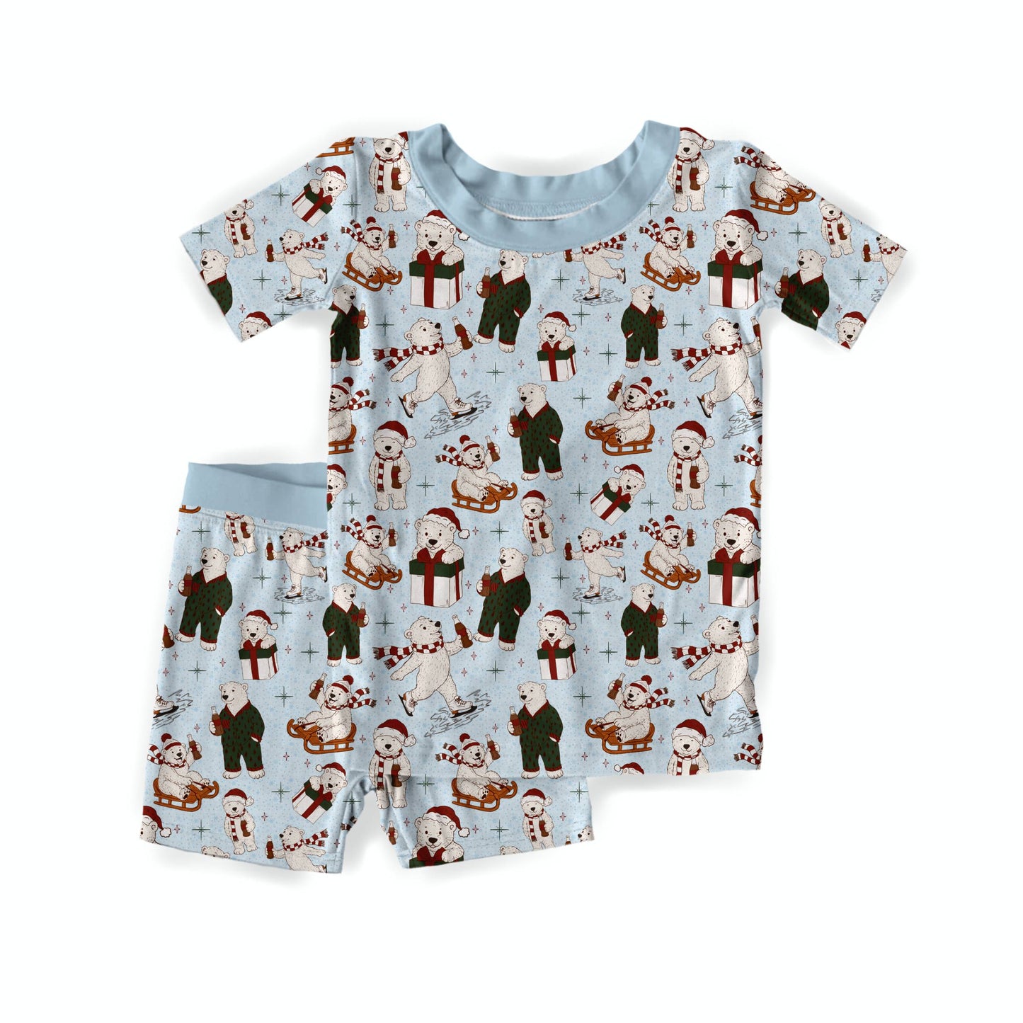 A Beary Merry Christmas Youth Short Set **PreOrder**