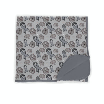 Brain Cancer & Tumor Awareness Bamboo Blanket **PreOrder**