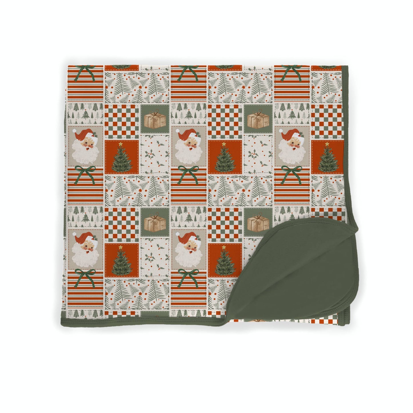 Merry Little Patchwork Bamboo Blanket **PreOrder**