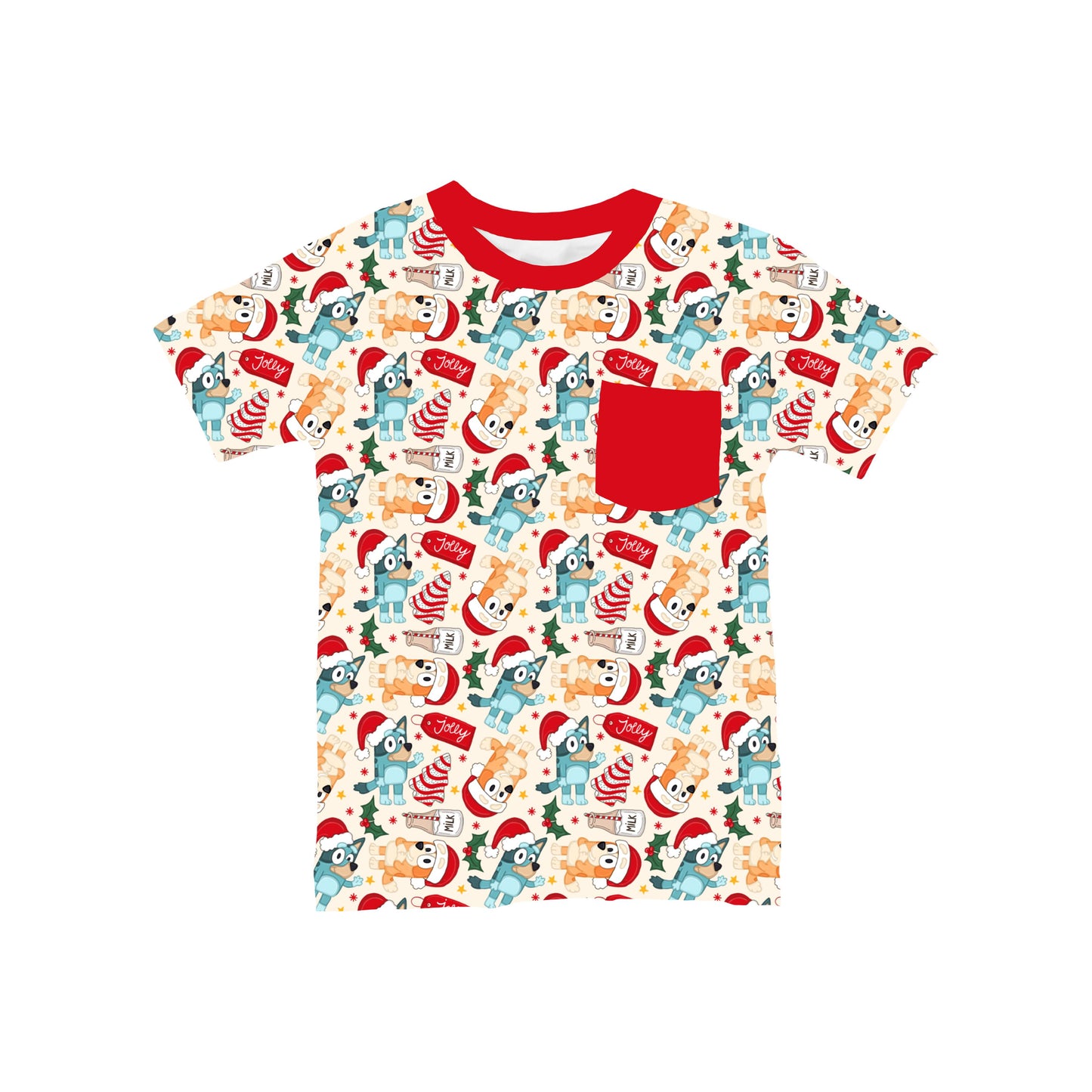 Holiday Heelers Pocket T-Shirt **PreOrder**