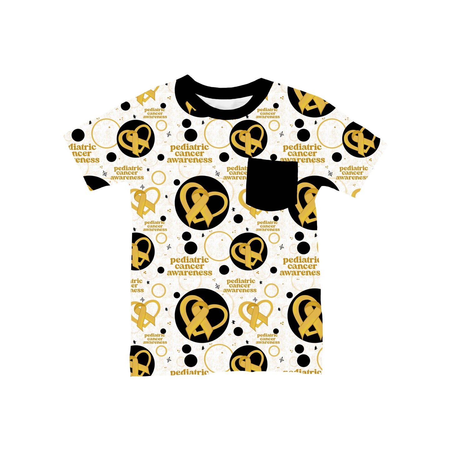 Pediatric Cancer Awareness Pocket T-Shirt *RTS*