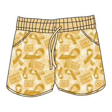 Childhood Cancer Awareness Women's Shorts *RTS*