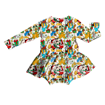 Festive Fun Bodysuit Youth Twirl Dress **PreOrder**