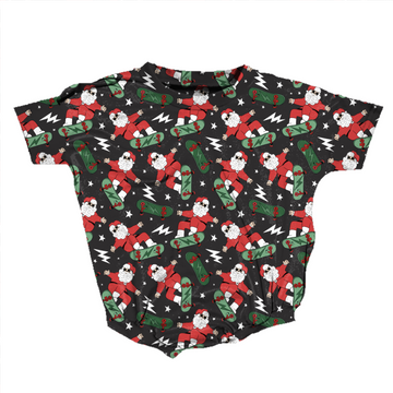 Skater Claus Romper **Preorder**