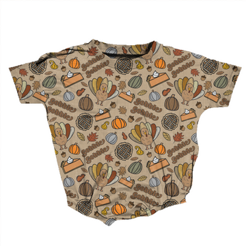 Gobble Gobble Romper **Preorder**